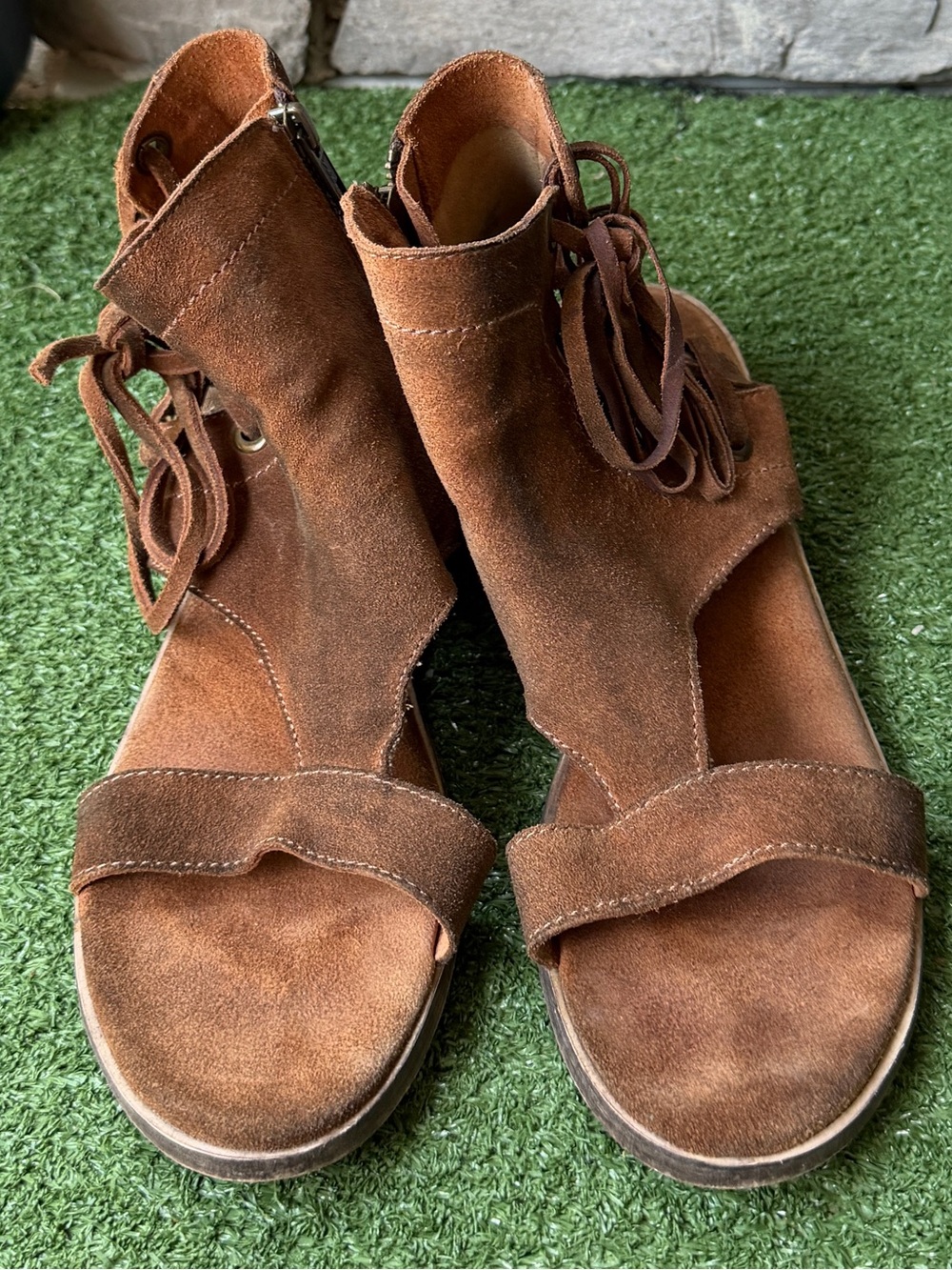 Diba True Suede Leather Day Camp Womens Sandals